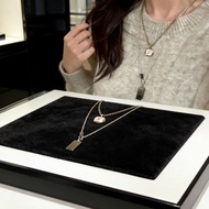 EA4E Enamel Letter Necklace Fashion Design Sense ins Necklace