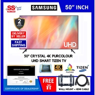 【DELIVERY BY SELLER】Samsung 50" / 55" / 65" UA65AU7000KXXM Inch UHD 4K Smart Tizen MYTV USB Movie LED TV