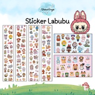 3D Puffy Labubu Embossed Sticker Children's Reward Embossed Sticker Award Sticker Award