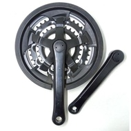 CRANK MTB 48 38 28T TRACER ALLOY BLACK FEDERAL NOS