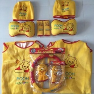 พร้อมส่ง โปรโมชั่น #ชุดหุ้มเบาะรถ/เซตหุ้มเบาะ ลายการ์ตูน หมีพู 11 ชิ้น # ส่งทั่วประเทศ ชุด หุ้ม เบาะ