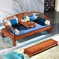 Mahogany Arhat Bed Big Zen Chair Sofa All Solid Wood Rosewood New Chinese Zen Hedgehog Red Sandalwoo