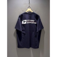 BEAMS JAPAN PRIMT T-SHIRT CITY BIRD Printed Cotton Printed Short sleeved T-shirt