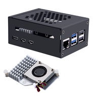 52Pi Metal Case for Raspberry Pi 5, Raspberry Pi Active Cooler for Raspberry Pi 5 4GB/8GB