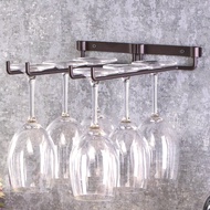 【COD】แก้วไวน์แขวนโลหะถ้วยไวน์ชั้นวางบาร์คู่ Stemware แก้วขวดแก้ว