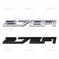 2.7EFI Emblem Sticker Suitable for Toyota 2.7 EFI Body Sticker Modified Metal Rear Logo Sticker