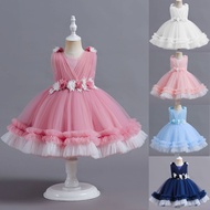 New children's gauze cake princess dress flower girl one-year-old baptism dress
