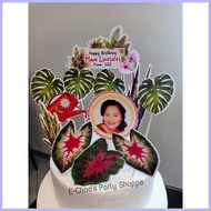 Plantita theme cake topper ✸ ☼