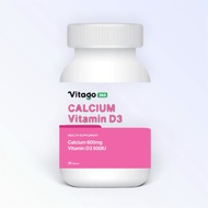 Vitago365 Calcium + Vitamin D3 500IU (30 Tablets)