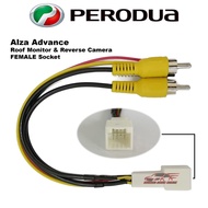 Perodua Alza ADVANCE Roof Monitor + Reverse Camera / Myvi '18 & Bezza ADVANCE Reverse Camera Female 