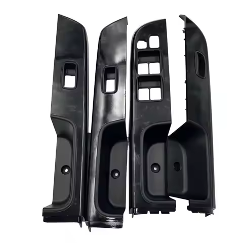 N24R-For Nissan Patrol Y61 05- 23 Interior Wooden Window Switch Panel Armrest Button Cover 4Pcs/Set 