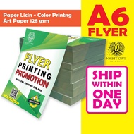Flyer Printing A6 128gsm art paper