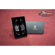 VW Volkswagen Golf MK7 / MK7.5 GTI R Paddle Shift Black Red Forged Replacement Carbon Fiber