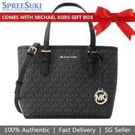 Michael Kors Handbag In Gift Box Crossbody Bag Sling Jet Set Travel Xs Carryall Converti Black # 35T