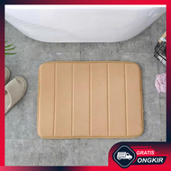 Gratis Ongkir - Keset kaki Anti Slip Bahan Memory Foam Menyerap (40×60cm) / Keset Kamar Mandi Memory