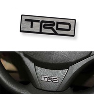TRD Steering Wheel Stainless Steel Emblem Decal Sticker For Toyota Avanza Vios Wigo Rush Fortuner In