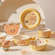 Set Of 7 Butter Bear Cups And Bowls