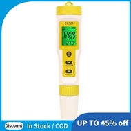 Chlorine Meter CL2/H2/Temperature Meter Water Quality Tester for Pools Drinking Water Aquarium Aquac