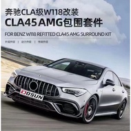 Mercedes Benz W118 CLA AMG CLA45 bodykit body kit Front rear bumper skirt lip diffuser grill grille exhaust pipe CLA200