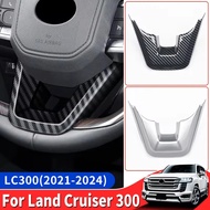 For Toyota Land Cruiser 300 2021 2022 2024 Steering Wheel Decorative paster LC300 J300 Interior Acce