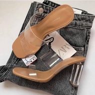 Zara transparent heels 9cm