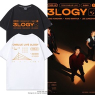 CNBLUE Tour 3LOGY Merchandise Printed Short-Sleeved T-Shirt Zheng Ronghe Jiang Minhyuk Lee Zhengxin 
