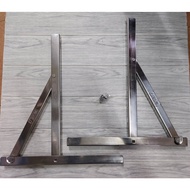 【 STAINLESS STEEL】SUS304  BRACKET AIRCOND OUTDOOR OUTSIDE air Conditioner install Accessories Foldin