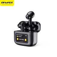Awei T56 ANC Wireless Earbuds Bluetooth Headphones LED Touch Screen Waterproof Earphones For Sport R