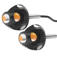 2Pcs Motorcycle Eagle Eye Turn Signal Lamp Dual Light Daytime Running Lamp Fog Angel Light Accessori