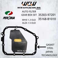 PERODUA  MYVI OLD 1.3 / ALZA OLD 1.5 AUTO FILTER GEAR BOX SET 35303-97201/35168-B1010