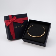 Vòng tay nam nữ Lyz and Liam Lumine L&L Cuff Silver LL2240SV - Gift Box Hộp quà tặng nơ đỏ & khắc ch