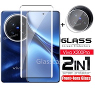 2 In 1 9H HD Screen Protector Tempered Glass Film For Vivo X200 X 200 Pro Mini X200Pro X200ProMini V