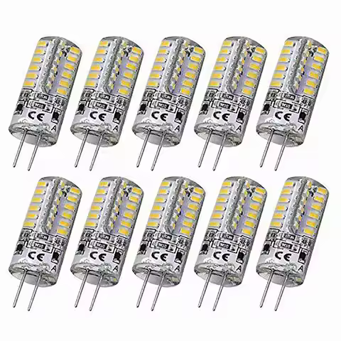 10Pcs G4 Led Bulb 2W 3W 5W 9W 10W 12W 15W AC/DC12V/AC220V 3014SMD Silicone Lamp Warm white/White l 3