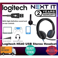 LOGITECH H540 WIRED USB COMPUTER HEADSET WITH NOISE CANCELING MIC