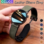 CCLCC frosted leather TPU Sport Loop bracelet for Galaxy Fit 3/Ultra,20MM 22MM soft smooth microfibe