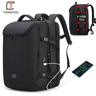 TANGCOOL New  High Quality 50L Expandable Men Fashion Travel Backpack 17,17.3 Inch Multifunction Lap