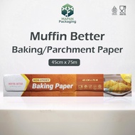 Muffin Better Baking Paper Parchment Box Paper 45 cm x 75 m