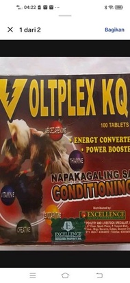 voltplex KQ vitamin doping ayam pisau philipin