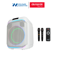 [ผ่อน 0%] AIWA AW-X1800 Party Speaker ลำโพงบลูทูธปาร์ตี้ คาราโอเกะ