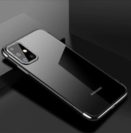 [ส่งจากไทย] Case Samsung Galaxy A71 เคสนิ่ม เคสซีลีโคน ขอบสีหลังใส TPU CASE เคสกันกระแทก เคสซัมซุงเอ71 เคส Samsung A71