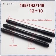 Eigell QR Bike Adapter Thru Axle Hub 12mm to 10mm, 135mm / 142mm / 148mm, Front
