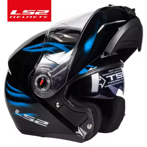 Capacete LS2 Flip Up Motorcycle Helmet LS2 FF370 Dual Visor Helmets Casco Moto ECE Certification