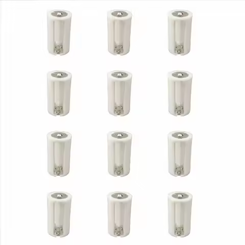 DSLRKIT 12pcs/lot Parallel Adapter Battery Holder Case Box Convertor 3 AA/LR6 to 1 D Size Holder