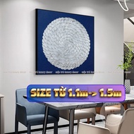 1.5mx1.5m Large square imitation oil painting on rustic canvas hanging in living rooms, hotels, luxu