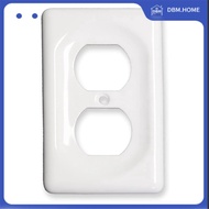 DBM.HOME-Ceramic Switch Plate Switch Plate Cover Wall Plate Cover White