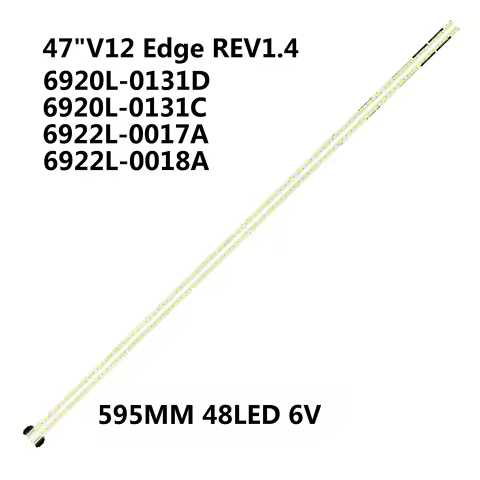 2PCS NEW LED strip 47" V12 Edge REV1.4 1.1 For 47" 47LM5800 47LM620S 47LS570T 47LW6200 47LS4500 47LM