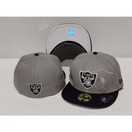 Vintage NFL Cap Las Vegas Raiders Fitted Hat Men Women 59FIFTY Full Closed Back Caps Sports Era Embr