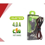 MASTER DATA CABLE DATA CABLE CHARGER CABLE LH810 FAST CHARGING 4 AMPERE MICRO TYPE C TYPE C4A
