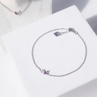 紫水晶手鍊白色 Popaz Amethyst White topsz 迷你心形手鍊 B083