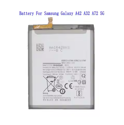 1x 5000mAh /19.3Wh EB-BA426ABY Repalcement Battery For Samsung Galaxy A42 A32 A72 5G Batteries